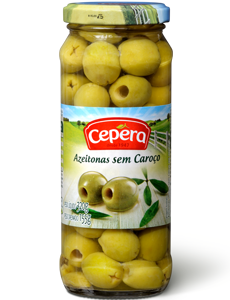 Azeitona Verde sem Caroço 155g Cepera