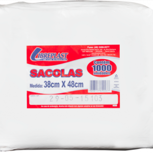 Sacola Branca Especial 38x48 Libreplast