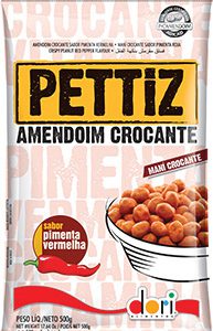 Amendoim Crocante Pimenta Vermelha 500g Pettiz